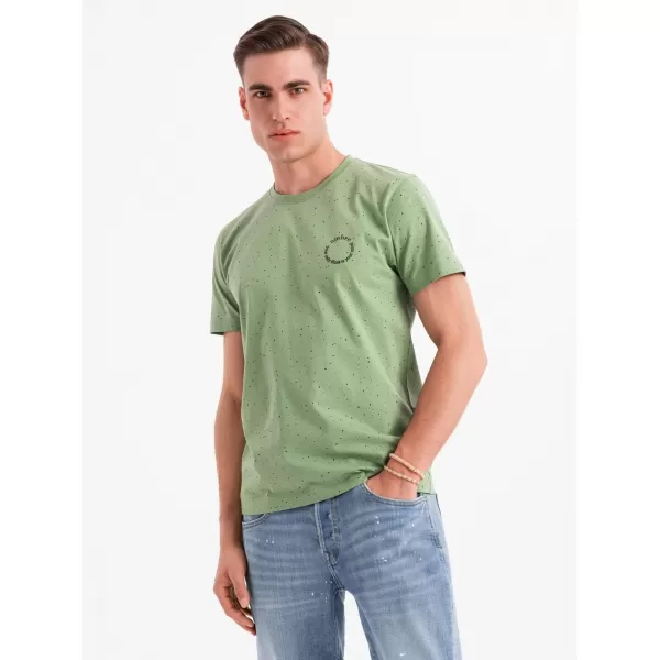  Pánské triko OMBRE OM-TSFP-0186 GREEN 