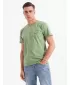 Pánské triko OMBRE OM-TSFP-0186 GREEN