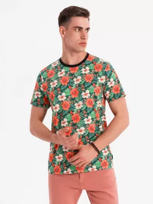 Pánské triko OMBRE OM-TSFP-0249 BLACK