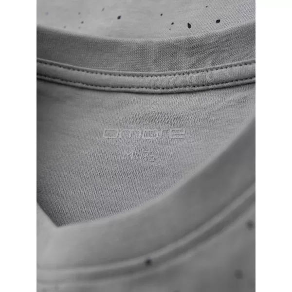  Pánské triko OMBRE OM-TSFP-0186 LIGHT GREY 