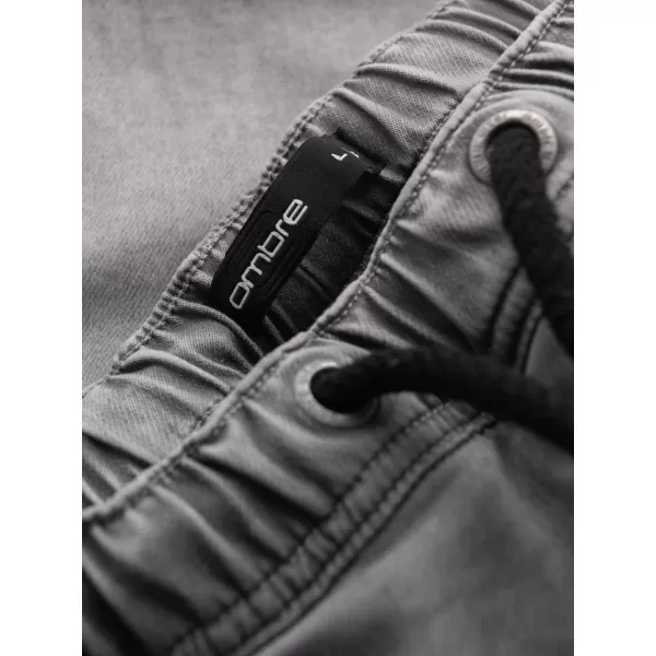  Pánské kraťasy OMBRE OM-SRDS-0135 LIGHT GREY 