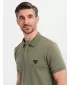 Pánské polo triko OMBRE OM-POSS-0148 OLIVE