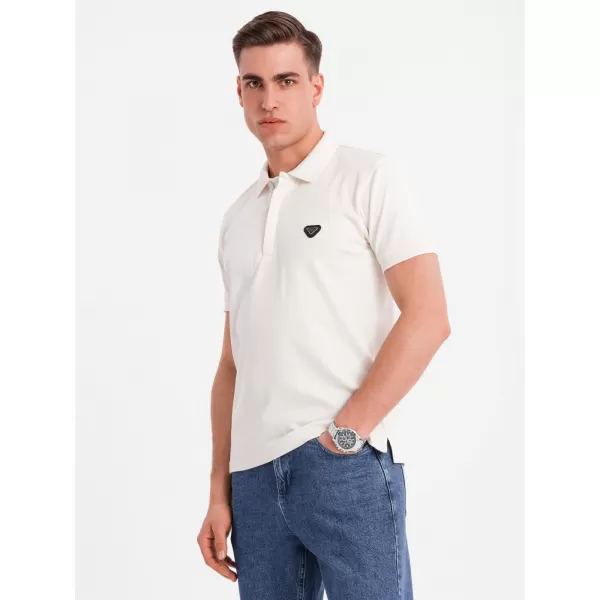  Pánské polo triko OMBRE OM-POSS-0148 WHITE 