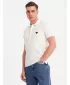 Pánské polo triko OMBRE OM-POSS-0148 WHITE