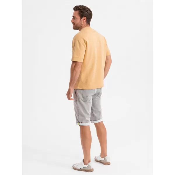  Pánské kraťasy OMBRE OM-SRDS-0135 LIGHT GREY 